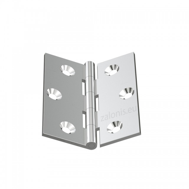 NICKEL PLATED BRASS FLAT HINGE 50x40 ITALY